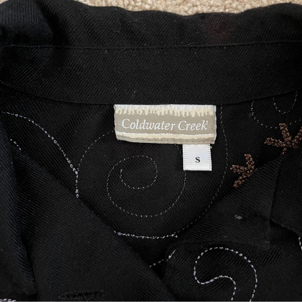 Coldwater Creek Embroidered Long Sleeve Shirt/Jacket - Picture 9 of 9